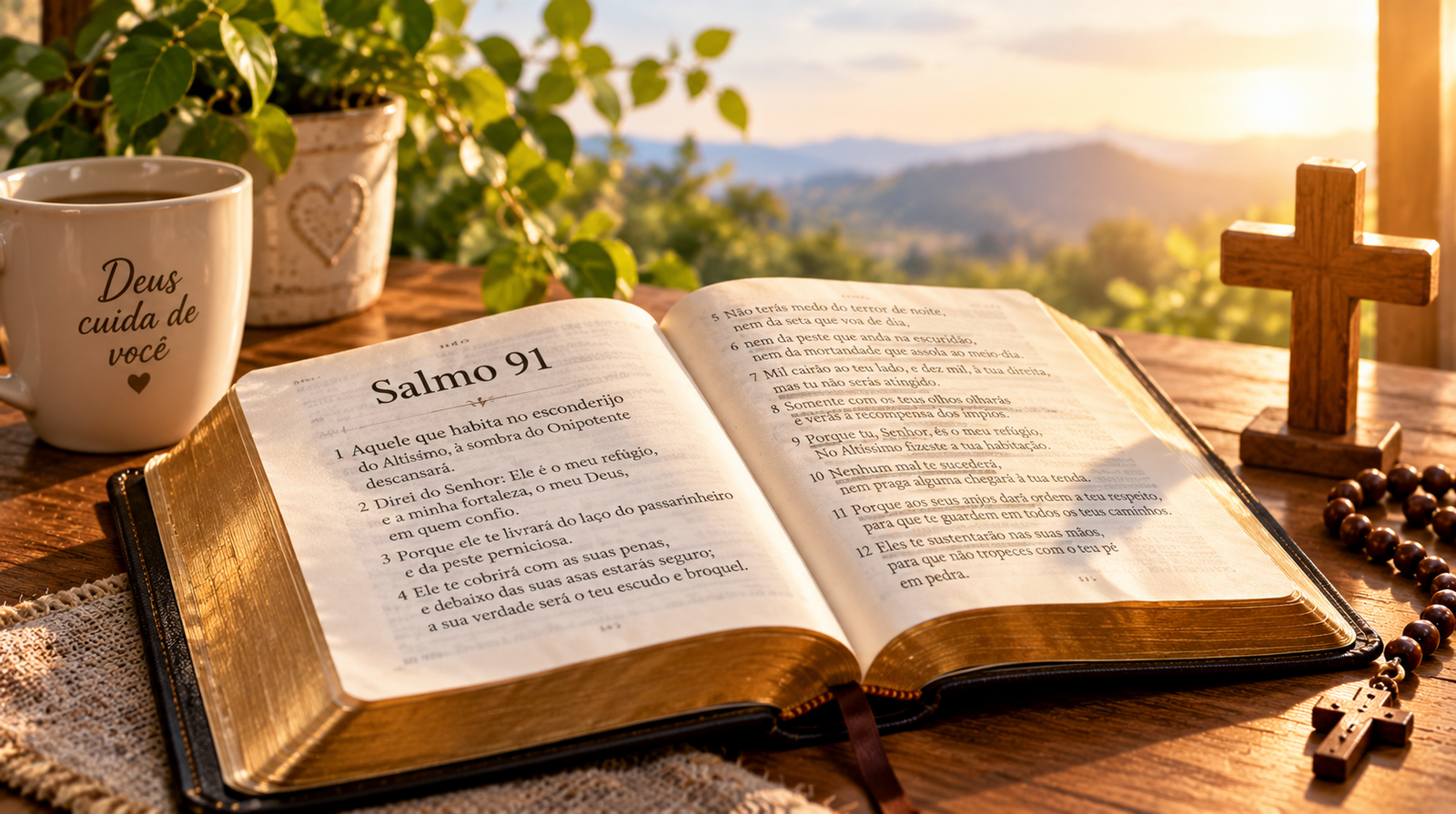 oração do dia com o Salmo 91